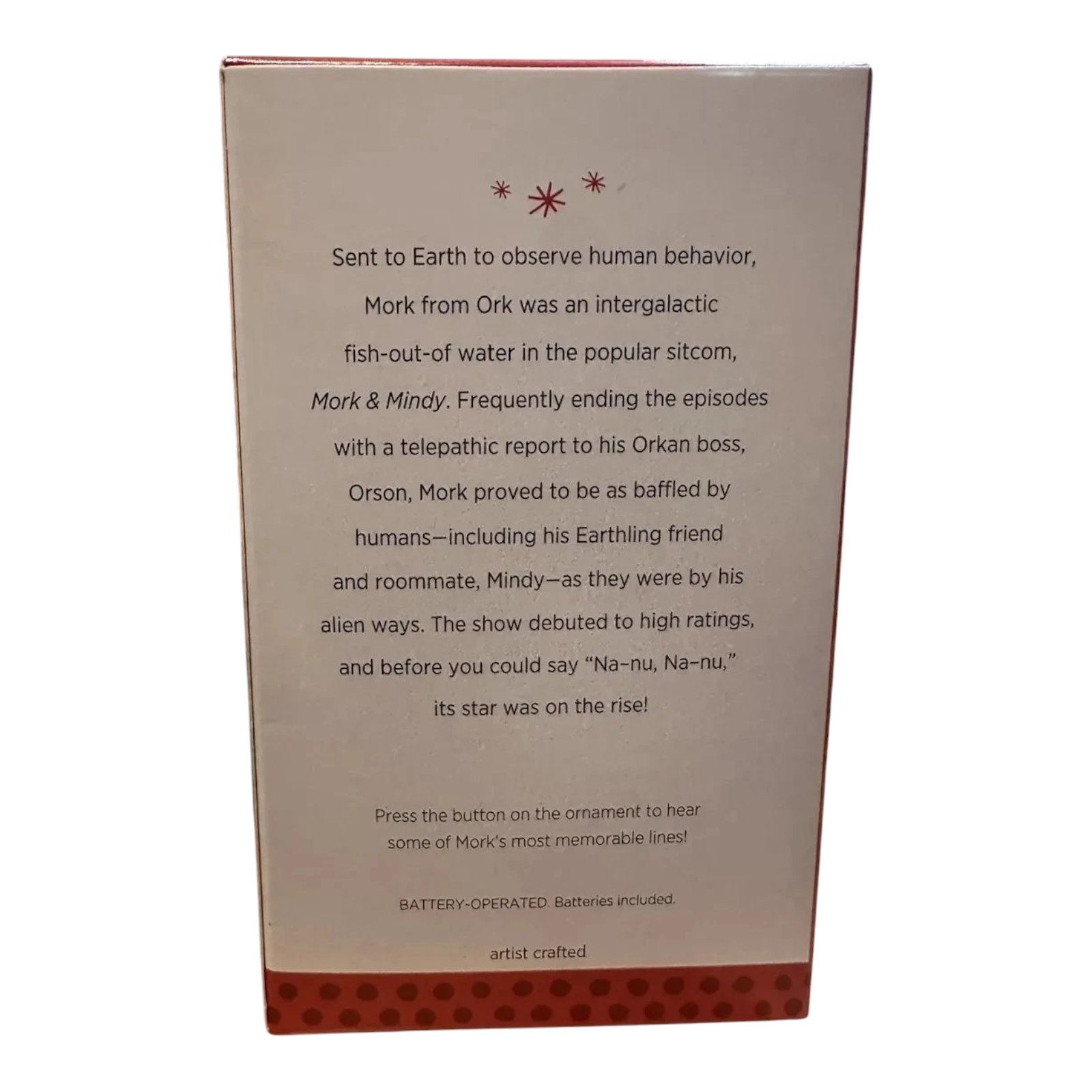 2013 Mork From Ork Hallmark Ornament (Mork & Mindy) QXI2342