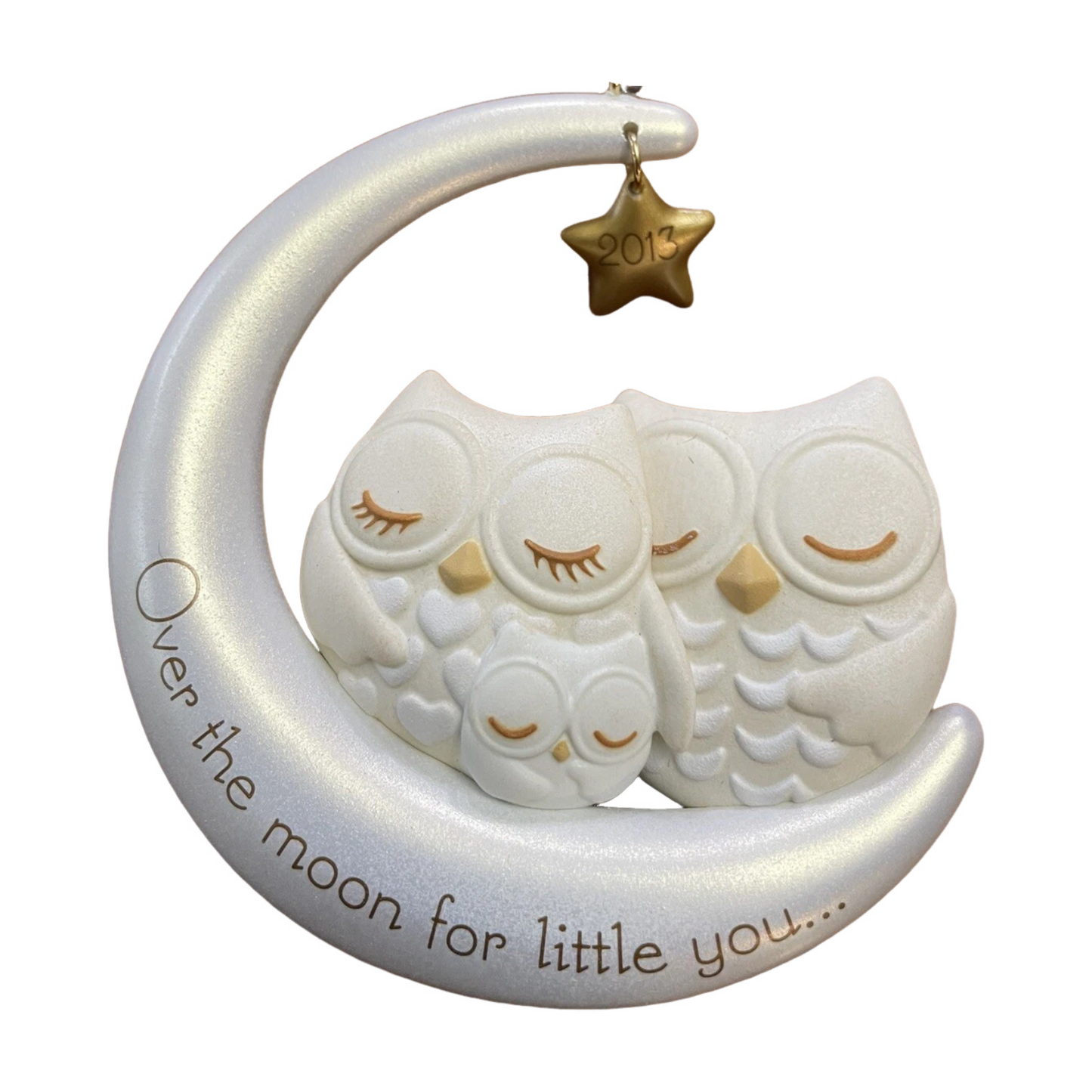 2013 New Parents Owl Hallmark Ornament (Bird) QXG1315
