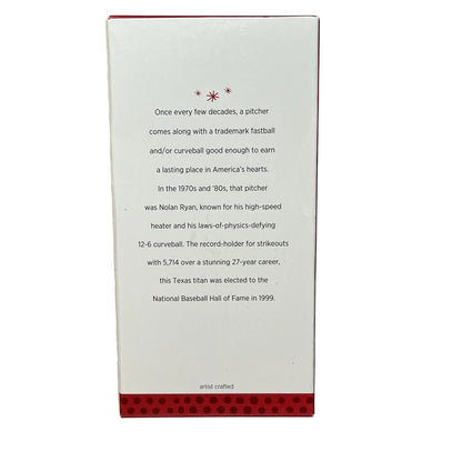 2013 Nolan Ryan Hallmark Ornament (At the Ballpark) QXI2272