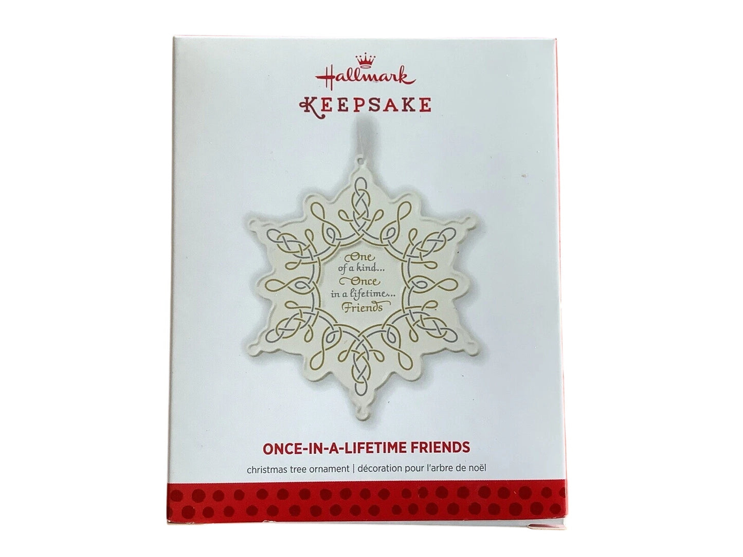 2013 Once-In-A-Lifetime Friends Hallmark Ornament (Snowflake) QXG1015