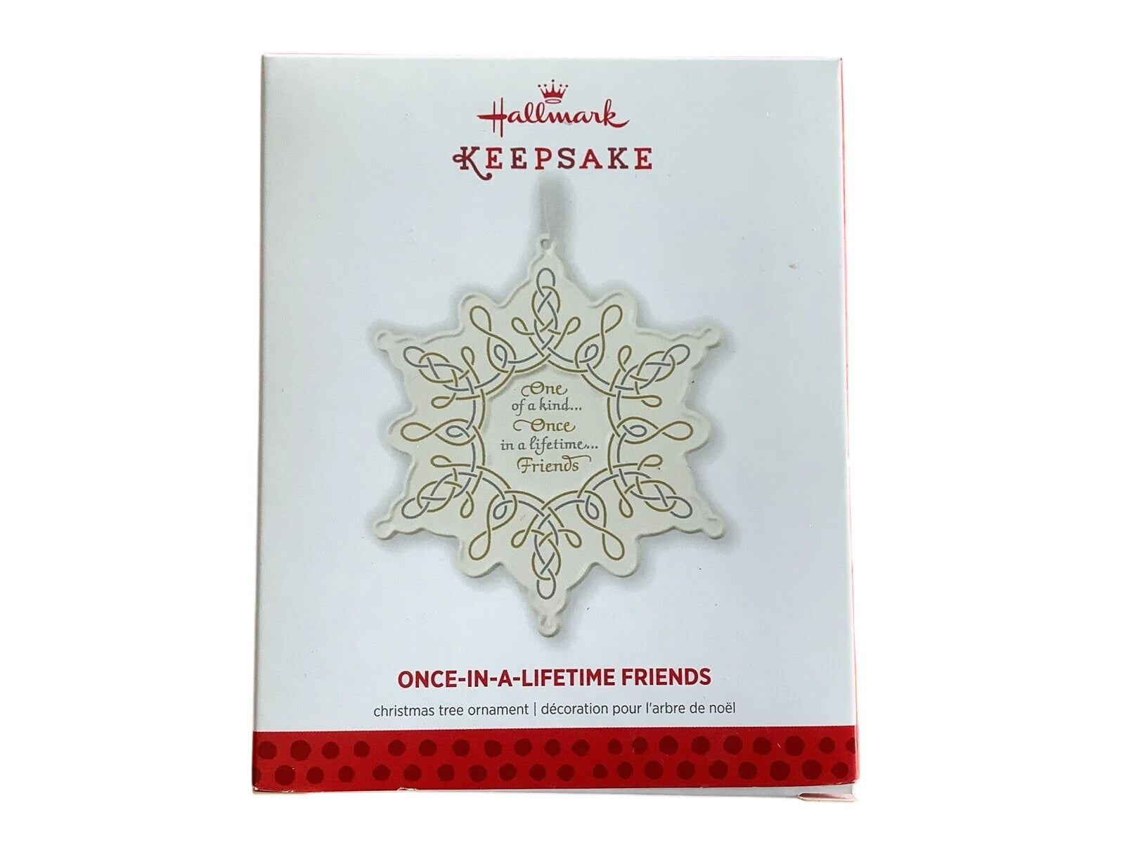 2013 Once-In-A-Lifetime Friends Hallmark Ornament (Snowflake) QXG1015