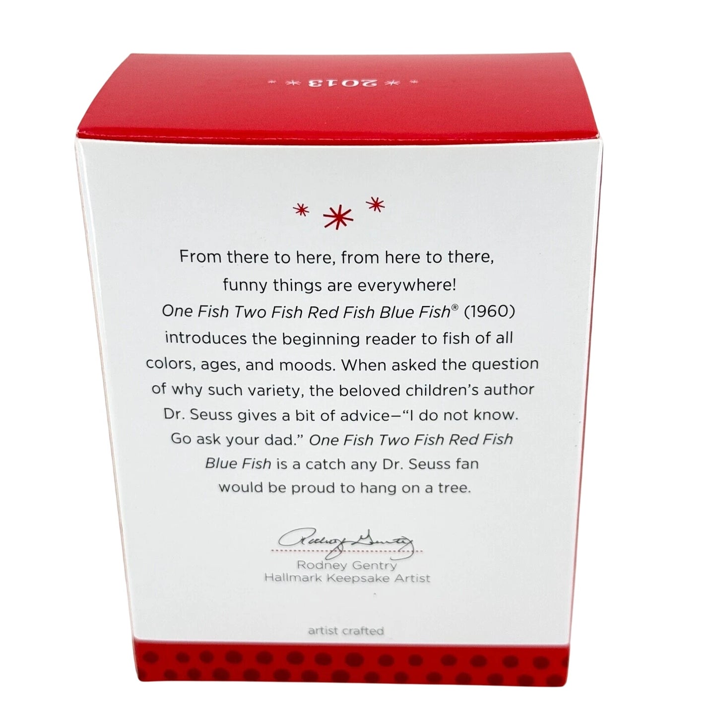 2013 One Fish Two Fish Hallmark Ornament (Dr. Seuss) QXI2192