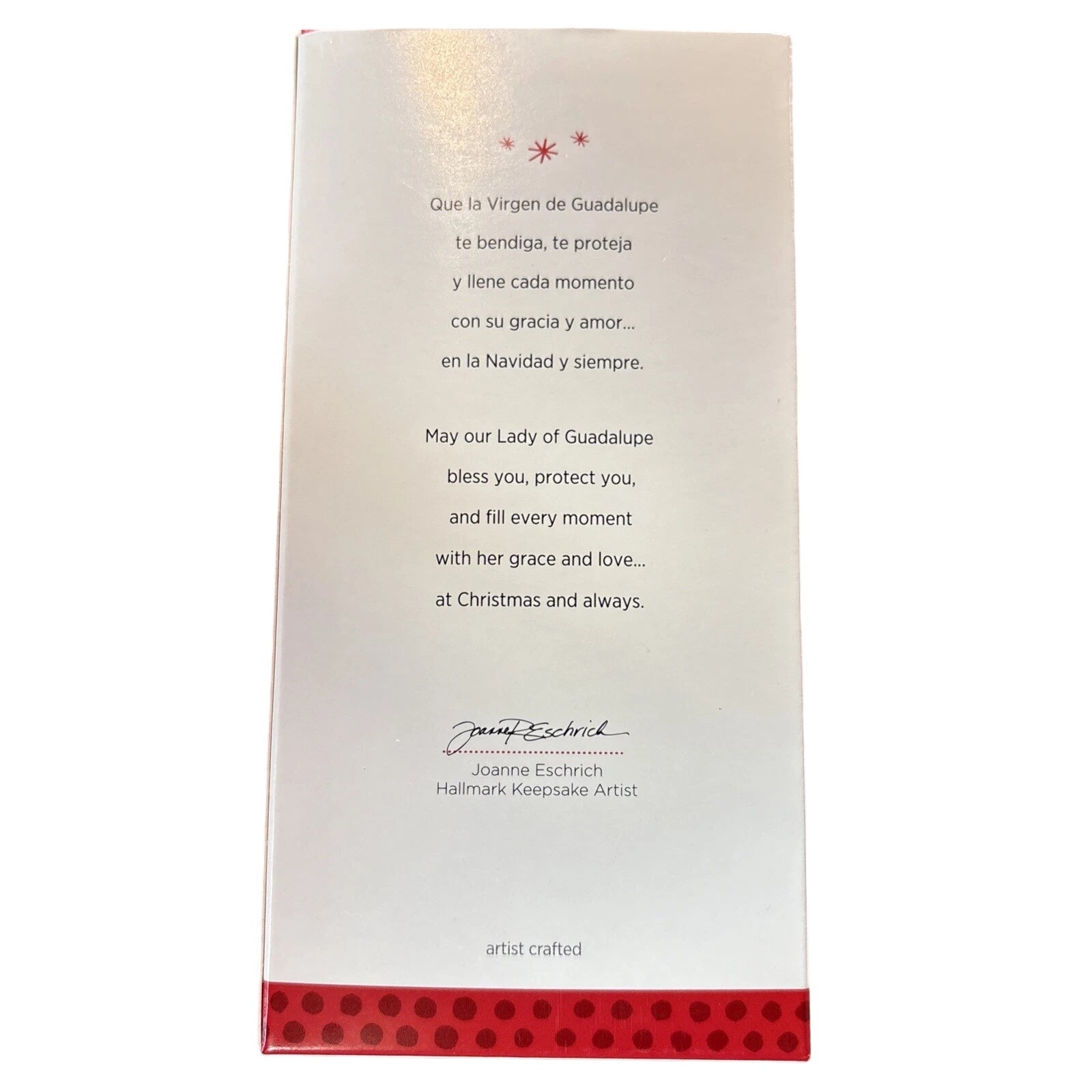 2013 Our Lady of Guadalupe Hallmark Ornament (Angels) QSM7755