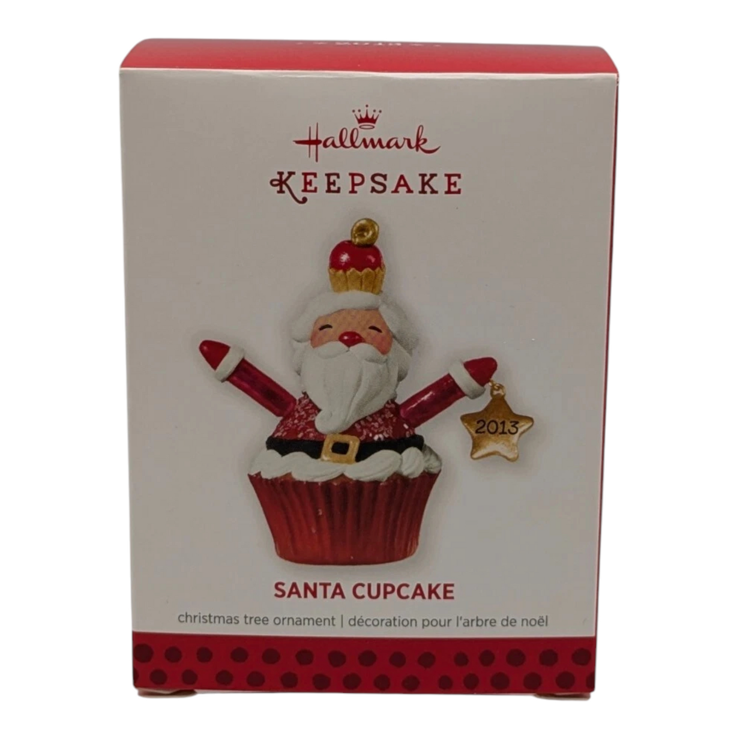 2013 Santa Cupcake Hallmark Ornament (Christmas Cupcakes) LPR3392