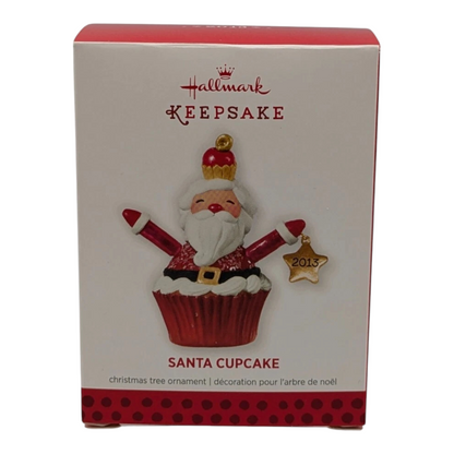 2013 Santa Cupcake Hallmark Ornament (Christmas Cupcakes) LPR3392