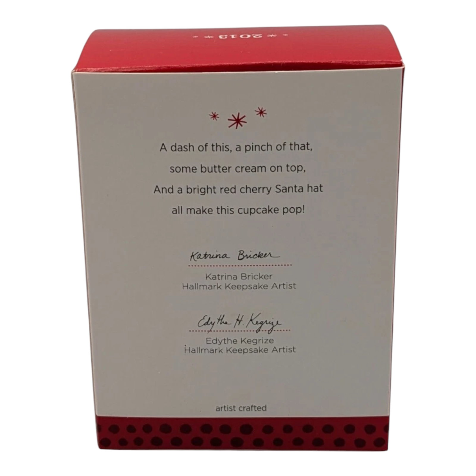 2013 Santa Cupcake Hallmark Ornament (Christmas Cupcakes) LPR3392