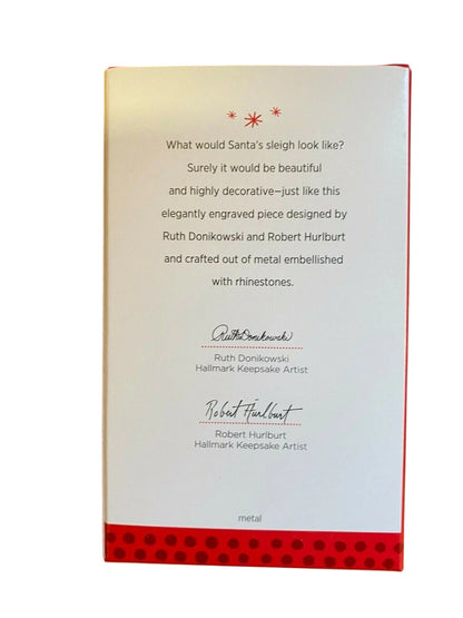 2013 Santa's Sleigh Hallmark Ornament (Santa Claus) QXG1385