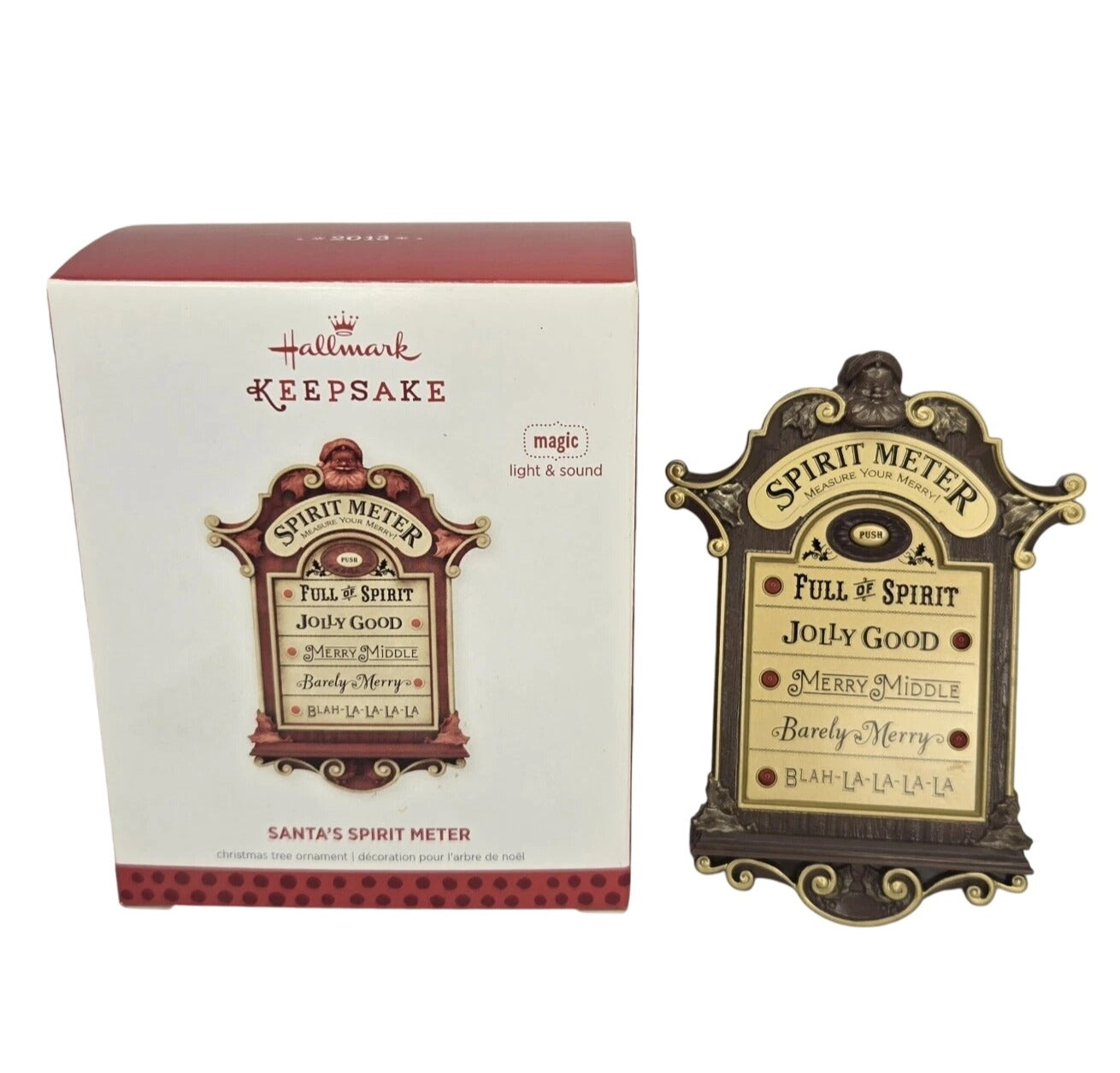 2013 Santa's Spirit Meter Hallmark Ornament (Spirit Meter) QXG1345