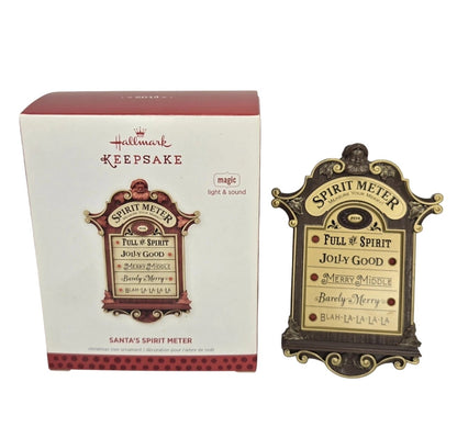 2013 Santa's Spirit Meter Hallmark Ornament (Spirit Meter) QXG1345