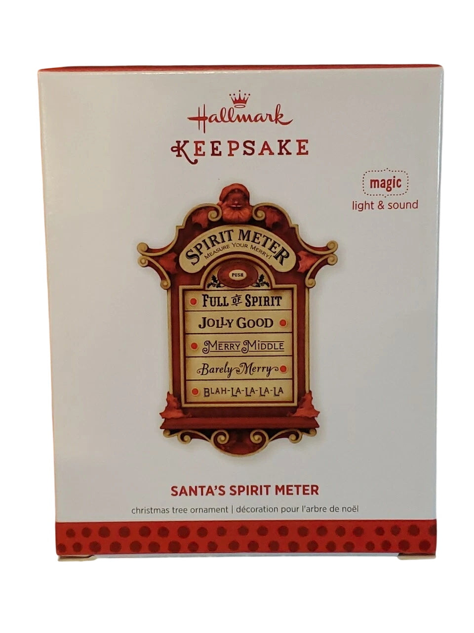 2013 Santa's Spirit Meter Hallmark Ornament (Spirit Meter) QXG1345