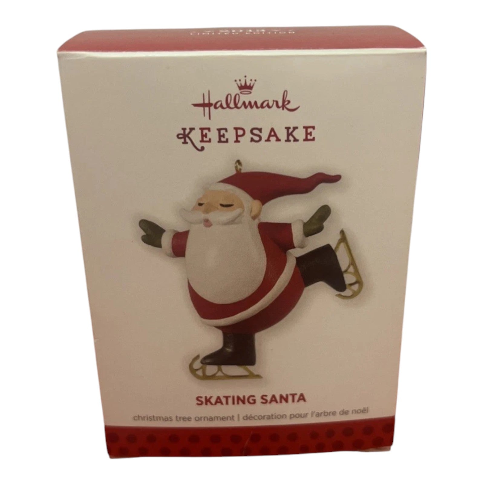 2013 Skating Santa Hallmark Ornament (Santa Claus) AD8000