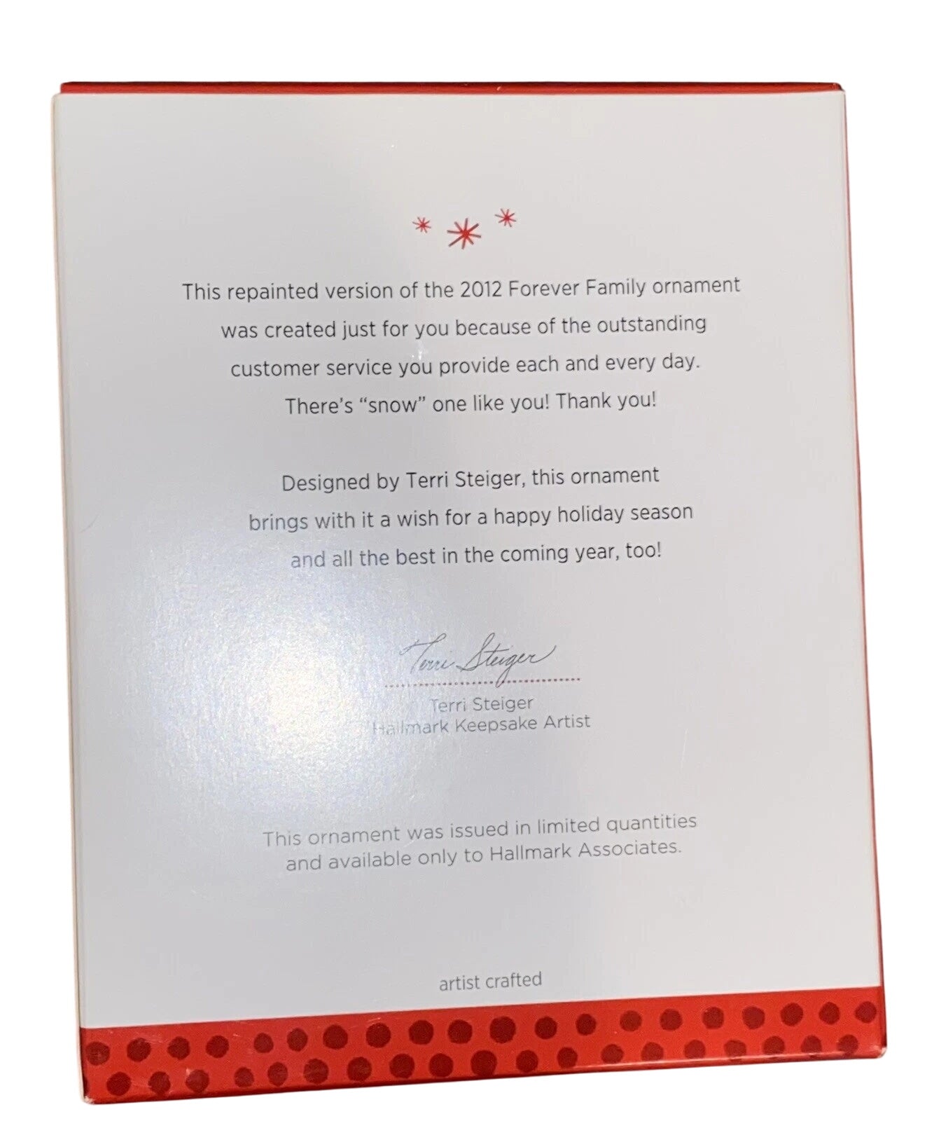 2013 "Snow" One Like You! Hallmark Ornament (Snowflake) QMP4083