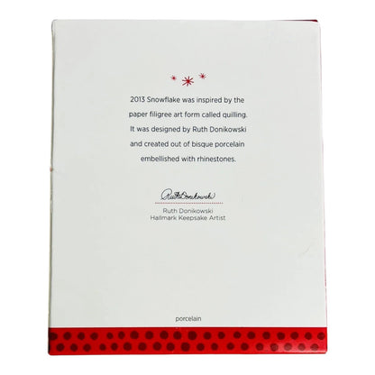 2013 Snowflake Hallmark Ornament (Snowflake) QXG1375