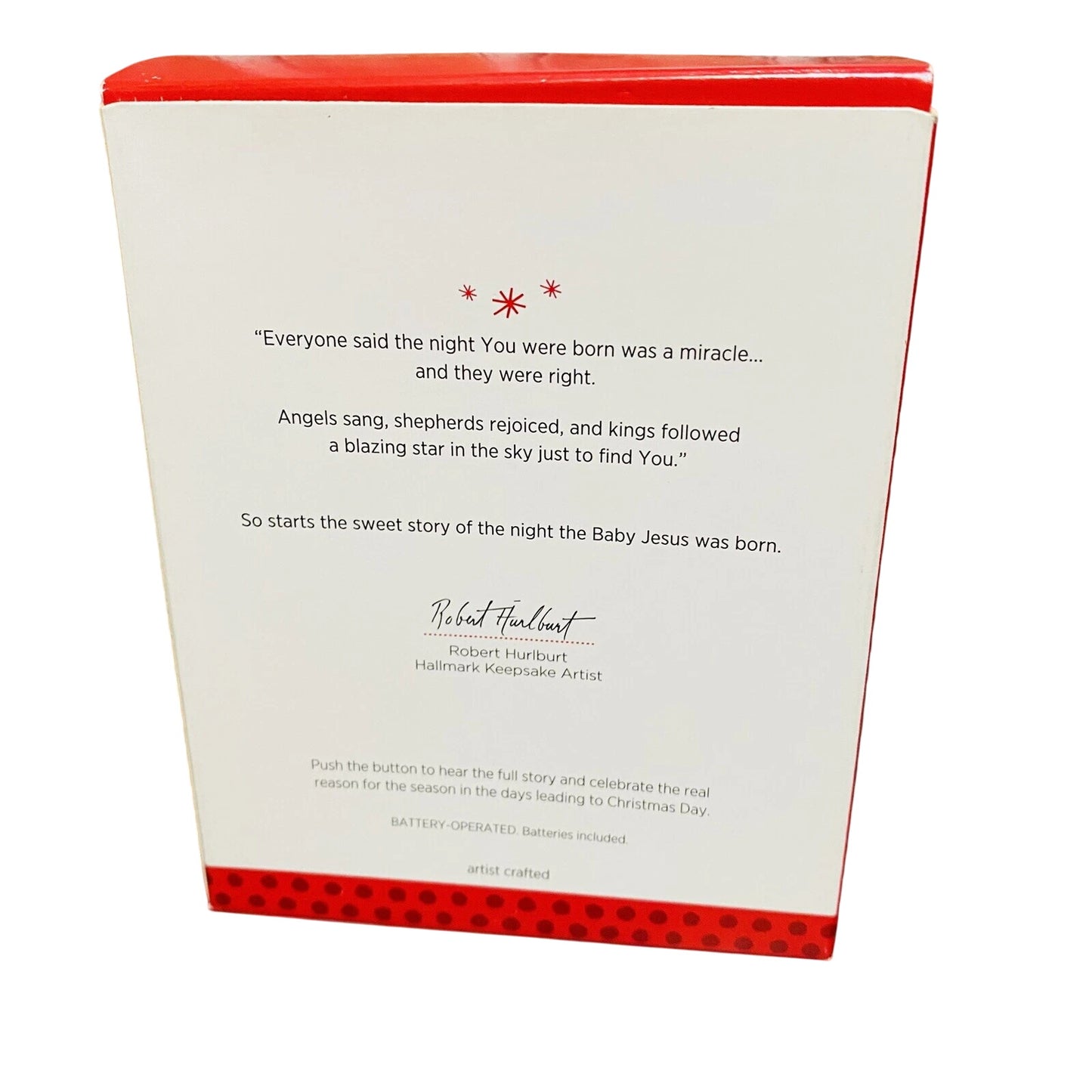 2013 The Night The Baby Was Born Hallmark Ornament (Jesus) QXG1535