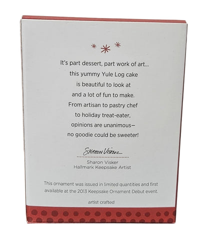 2013 Yummy Yule Log Cake Hallmark Ornament (Season's Treatings) QXE3782