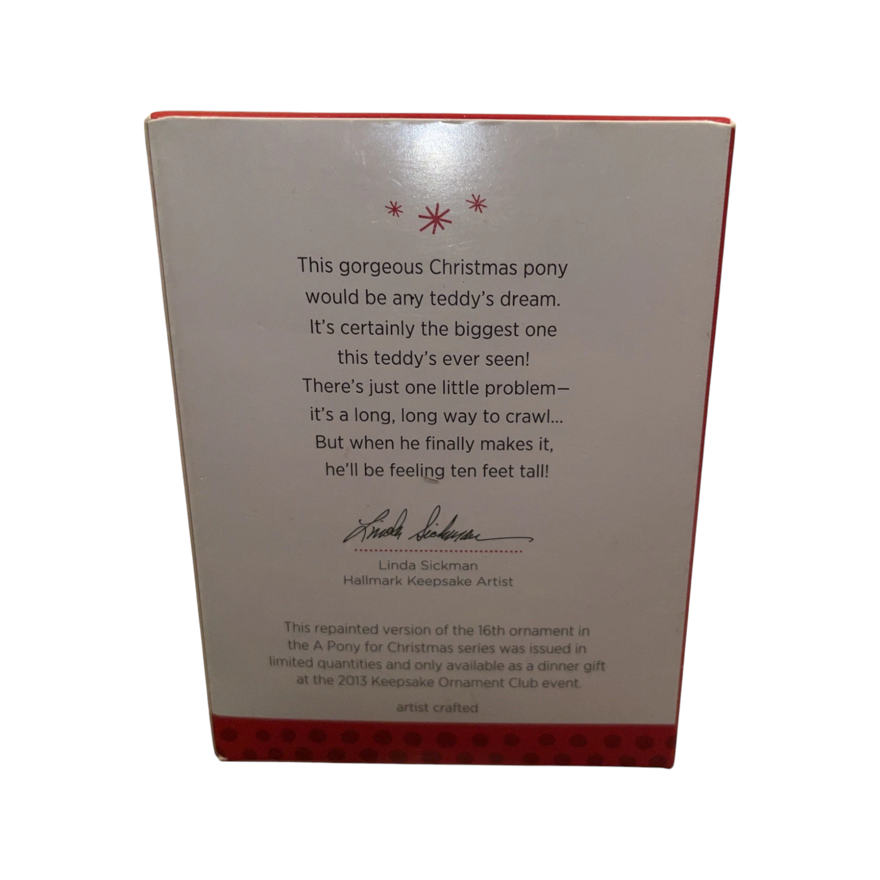 2013 A Pony For Christmas Hallmark Ornament (A Pony for Christmas) QXC5069 Image8