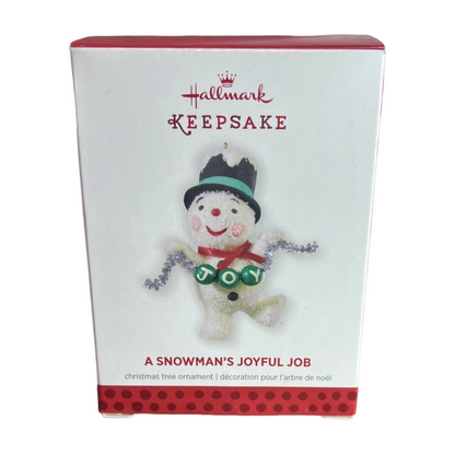 2013 A Snowman's Joyful Job Hallmark Ornament (Snowmen) QXG1362 Image2