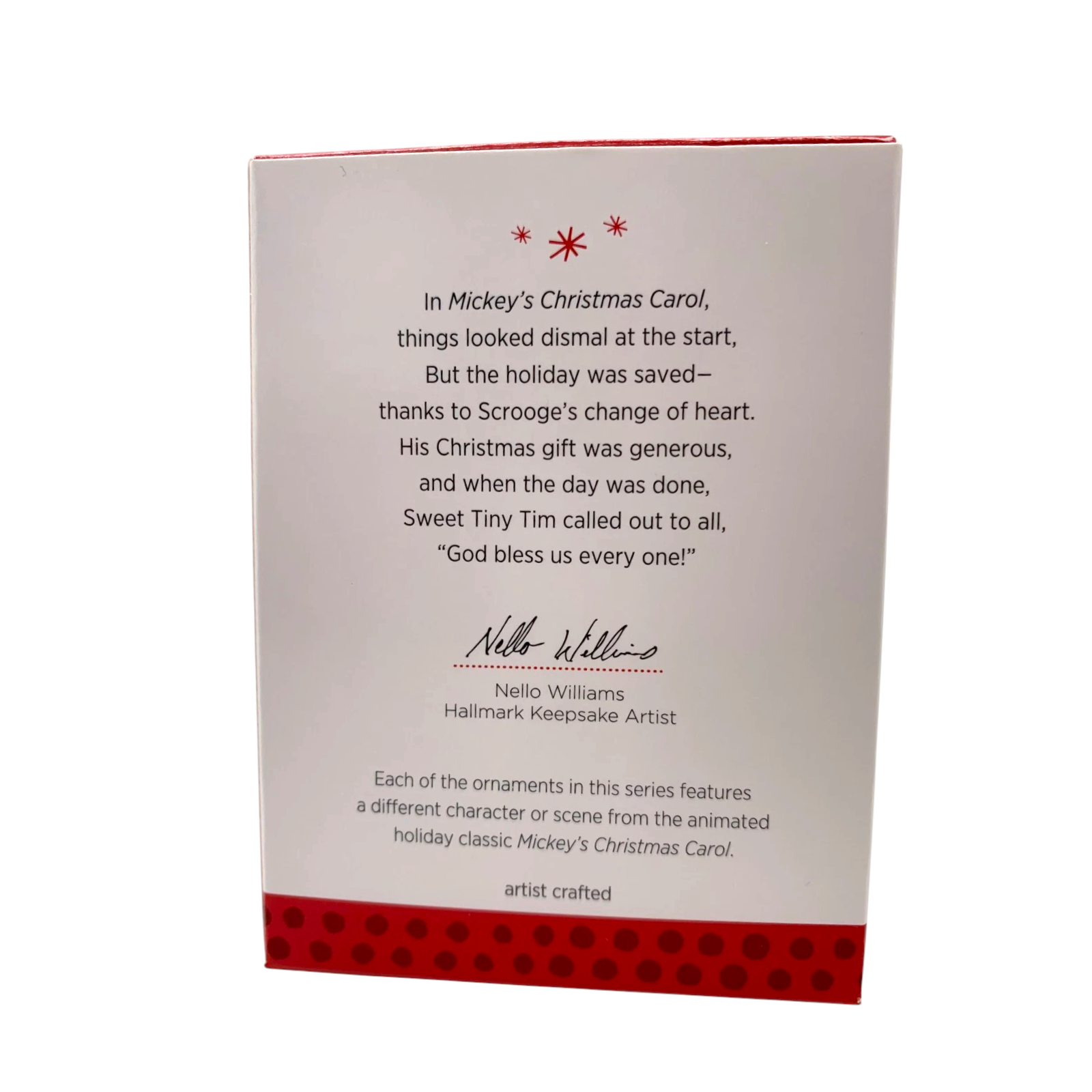 2013 Bob Cratchit and Tiny Tim Hallmark Ornament (Mickey's Christmas Carol) QX9145