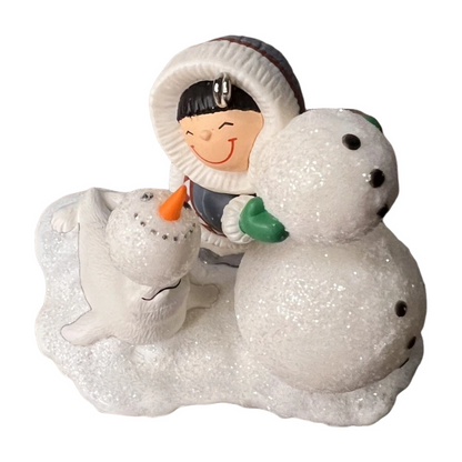 2013 Building a Snowman Hallmark Ornament (Frosty Friends) QX9095 Image3