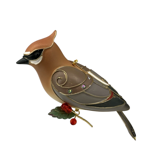 2013 Cedar Waxwing Hallmark Ornament (Beauty of Birds) QX9102 Image1