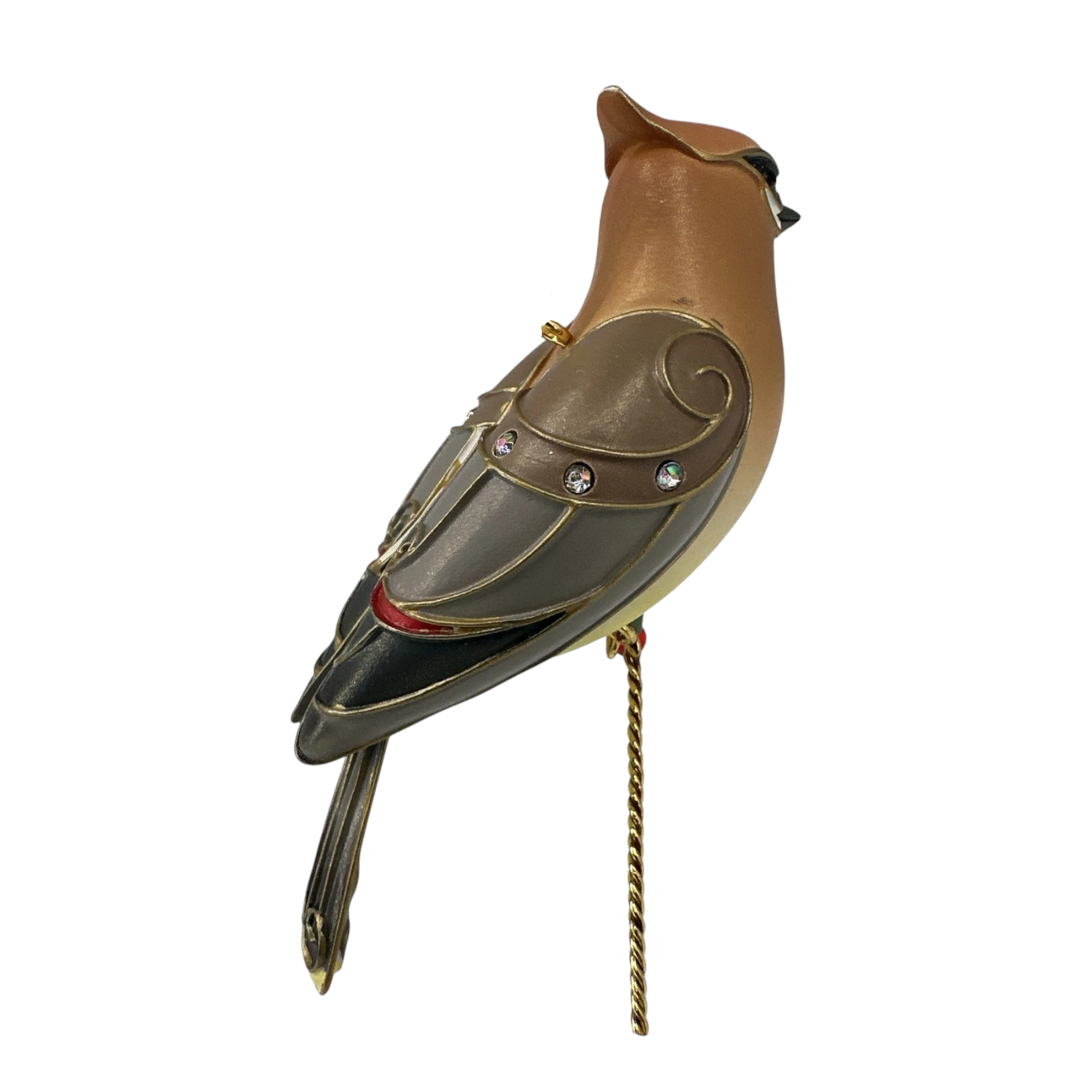2013 Cedar Waxwing Hallmark Ornament (Beauty of Birds) QX9102 Image3