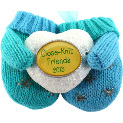 2013 Close-Knit Friends Hallmark Ornament (Mittens) QXG1595