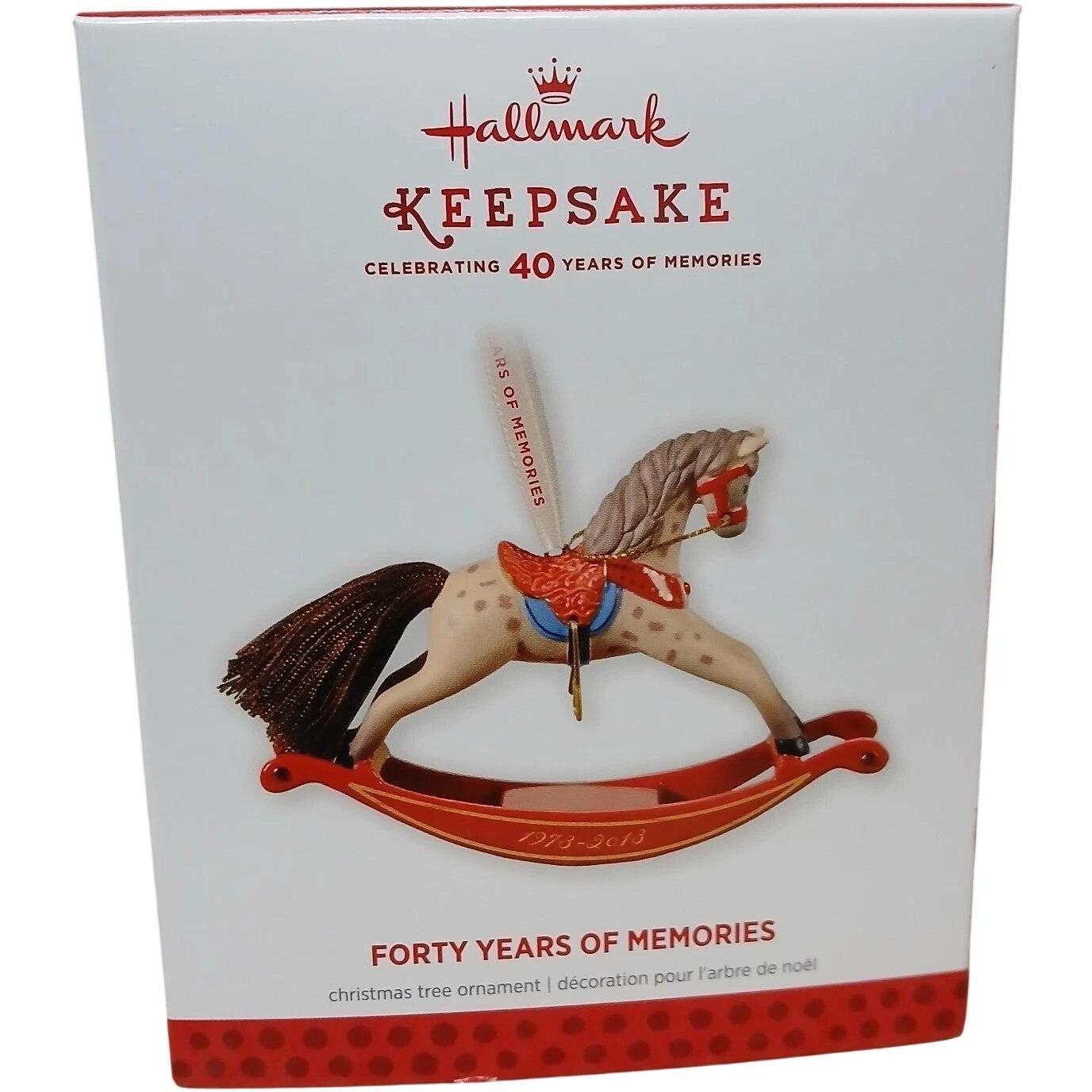 2013 Forty Years of Memories Hallmark Ornament (Rocking Horse) QXG1032