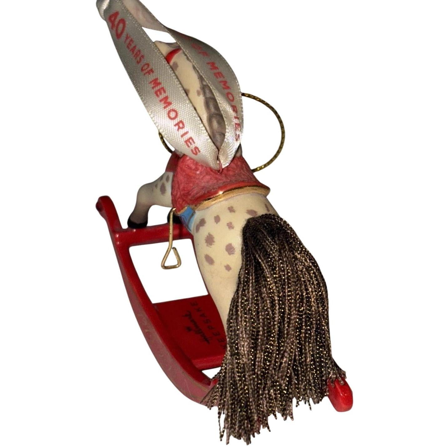 2013 Forty Years of Memories Hallmark Ornament (Rocking Horse) QXG1032