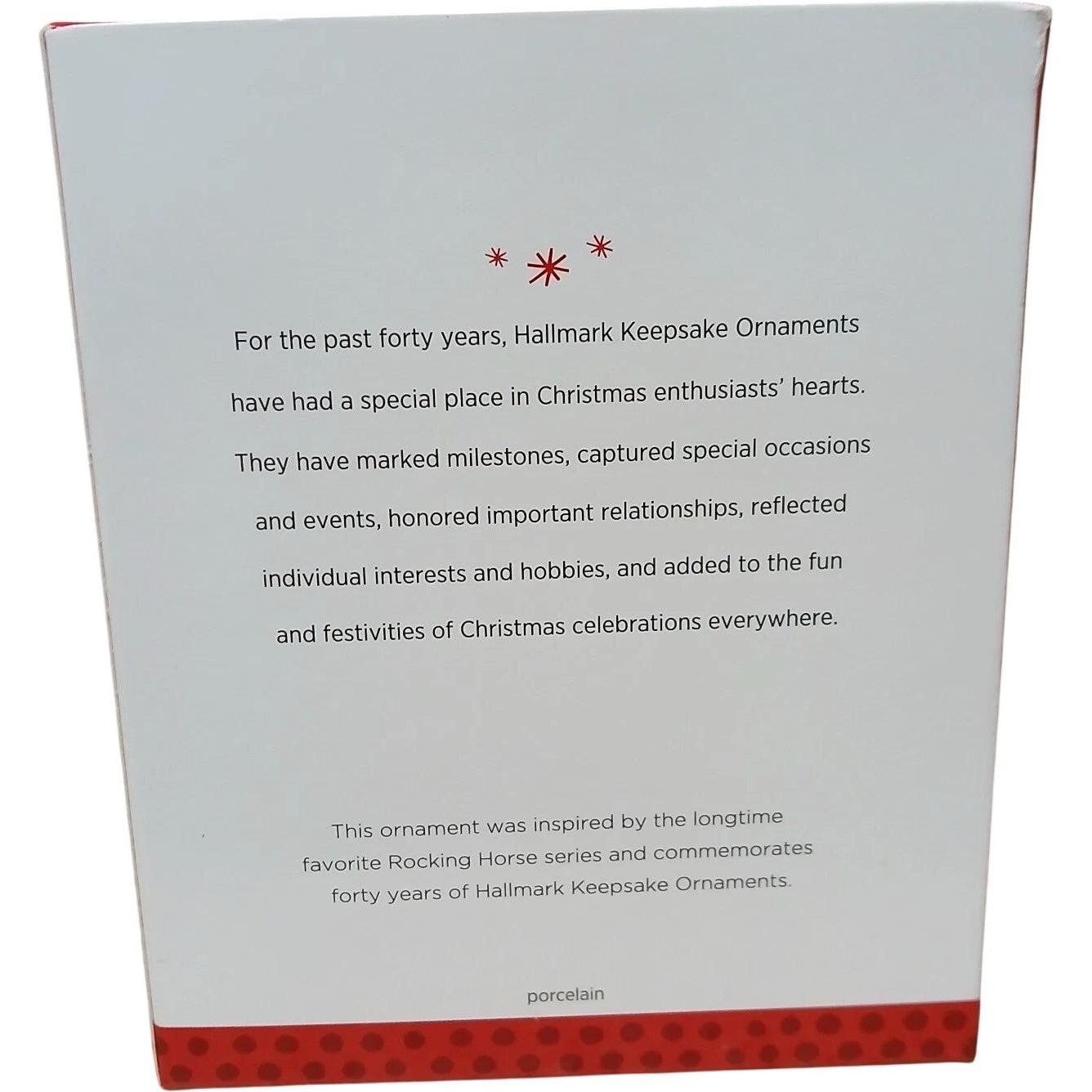 2013 Forty Years of Memories Hallmark Ornament (Rocking Horse) QXG1032