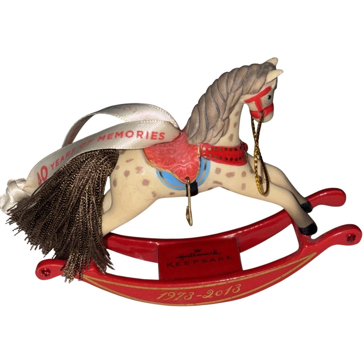 2013 Forty Years of Memories Hallmark Ornament (Rocking Horse) QXG1032