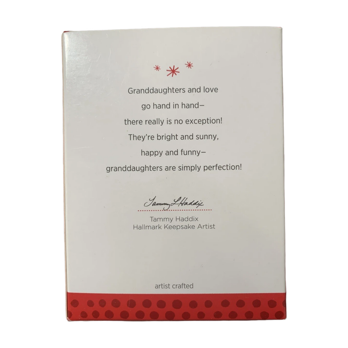 2013 GrandDaughter Hallmark Ornament (Family) QXG1912 Image2