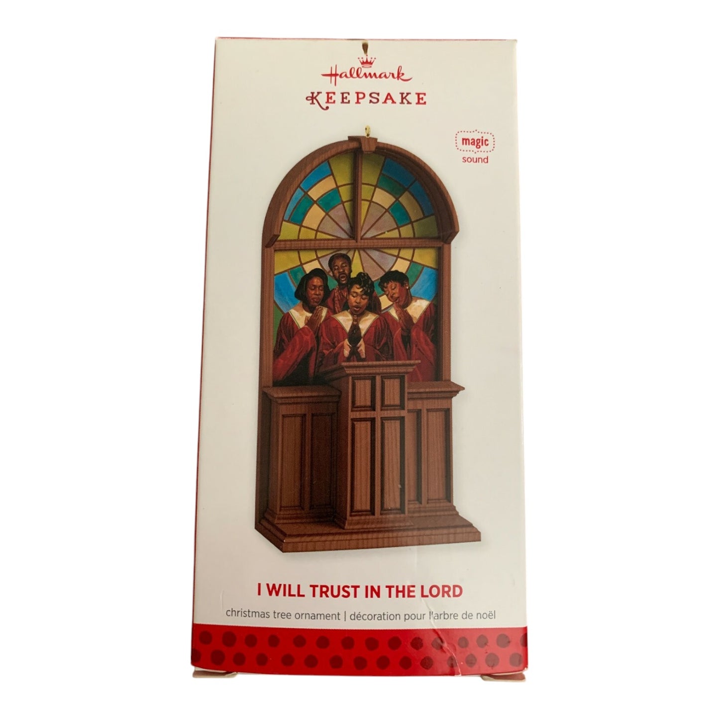 2013 I Will Trust in the Lord Hallmark Ornament (Church) QSM7745 Image2