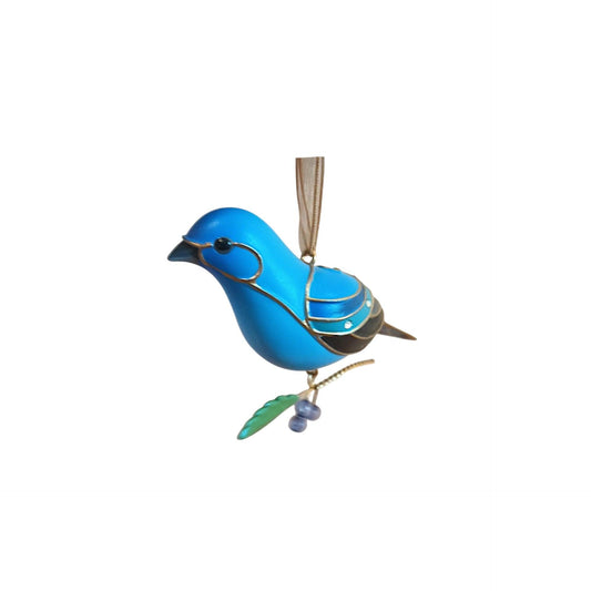2013 Indigo Bunting (Beauty of Birds) Hallmark Ornament QXC8101 Image1