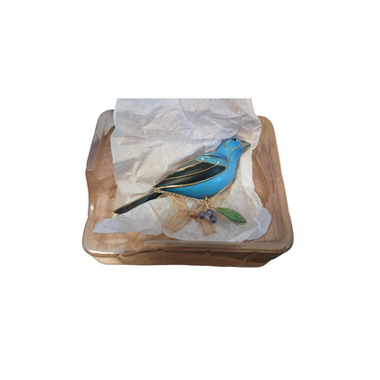 2013 Indigo Bunting (Beauty of Birds) Hallmark Ornament QXC8101 Image3