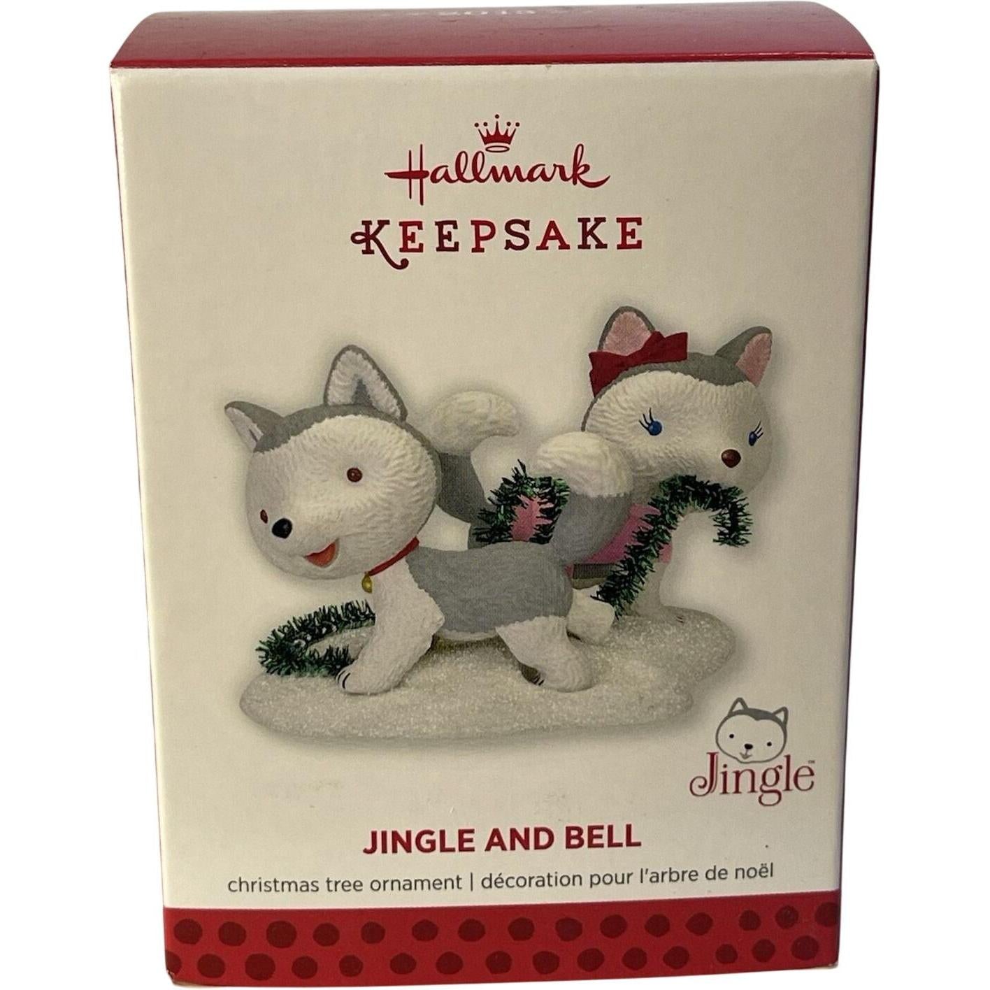 2013 Jingle and Bell Hallmark Ornament (Husky Pups) QXG1492