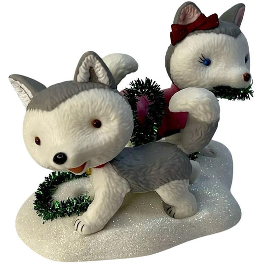 2013 Jingle and Bell Hallmark Ornament (Husky Pups) QXG1492