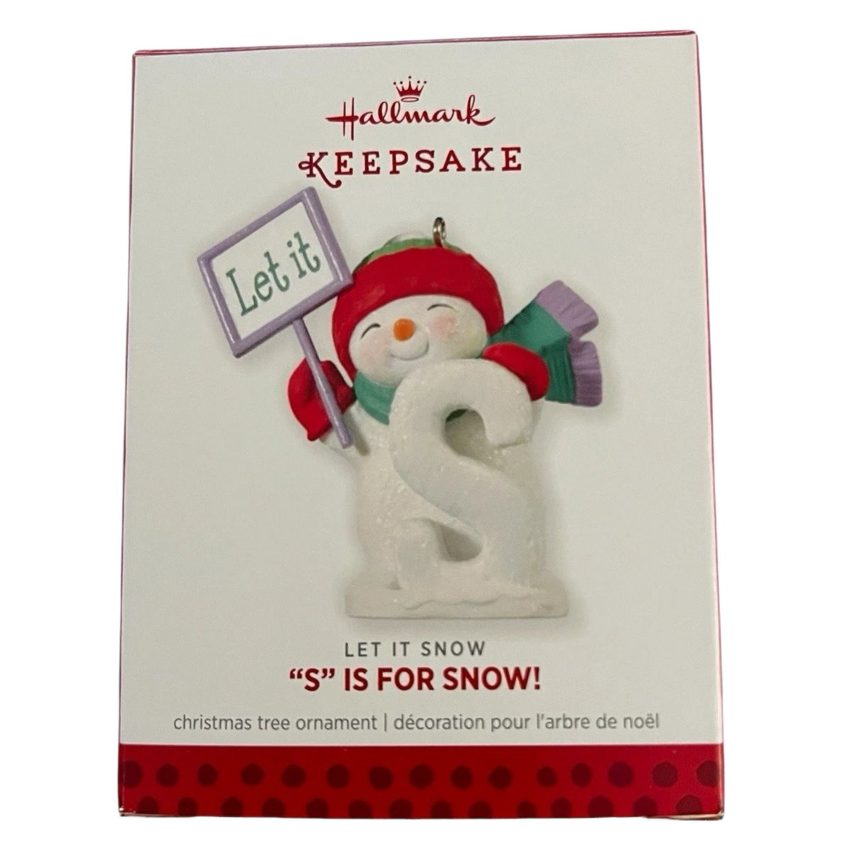 2013 Let it Snow Hallmark Ornament ("S" is for Snow!) QRP5925 Image2