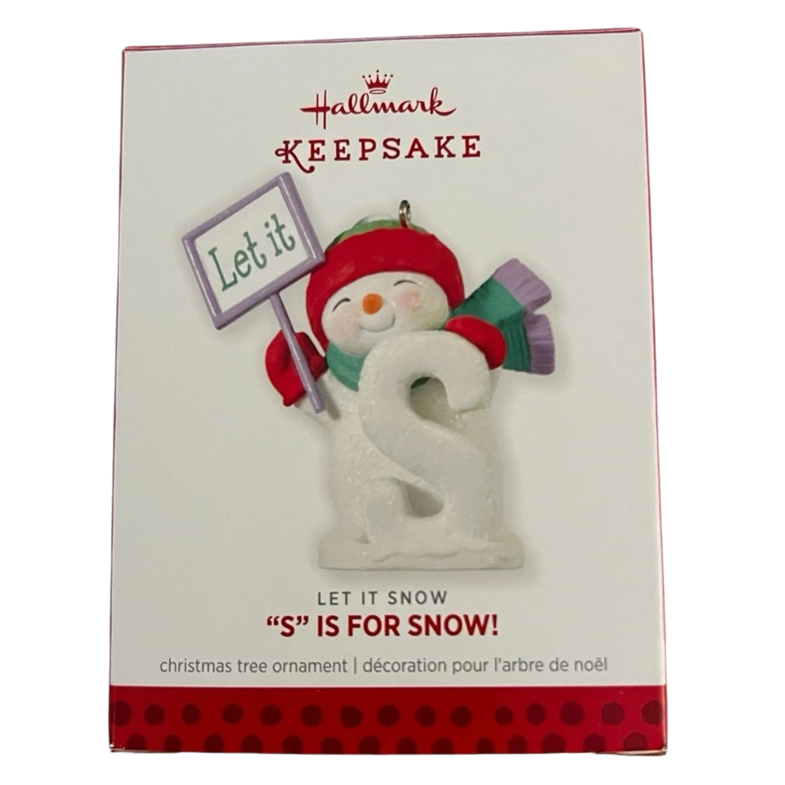 2013 Let it Snow Hallmark Ornament ("S" is for Snow!) QRP5925 Image2