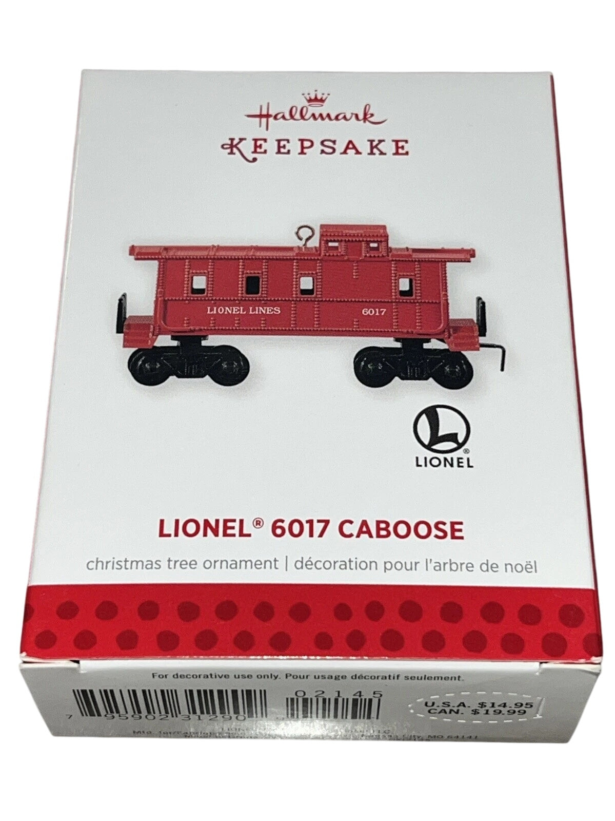 2013 Lionel 6017 Caboose Hallmark Ornament (Lionel) QXI2145