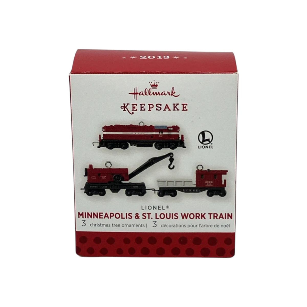 2013 Lionel Minneapolis & St. Louis Work Train Hallmark Ornament (Lionel) QXM8502 Image2