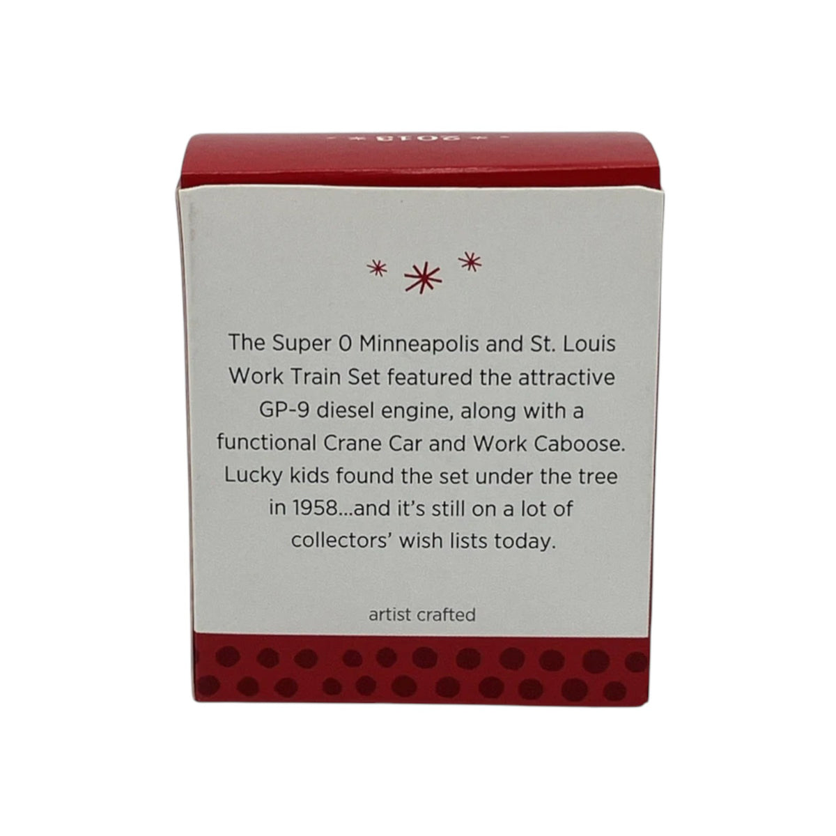 2013 Lionel Minneapolis & St. Louis Work Train Hallmark Ornament (Lionel) QXM8502 Image8