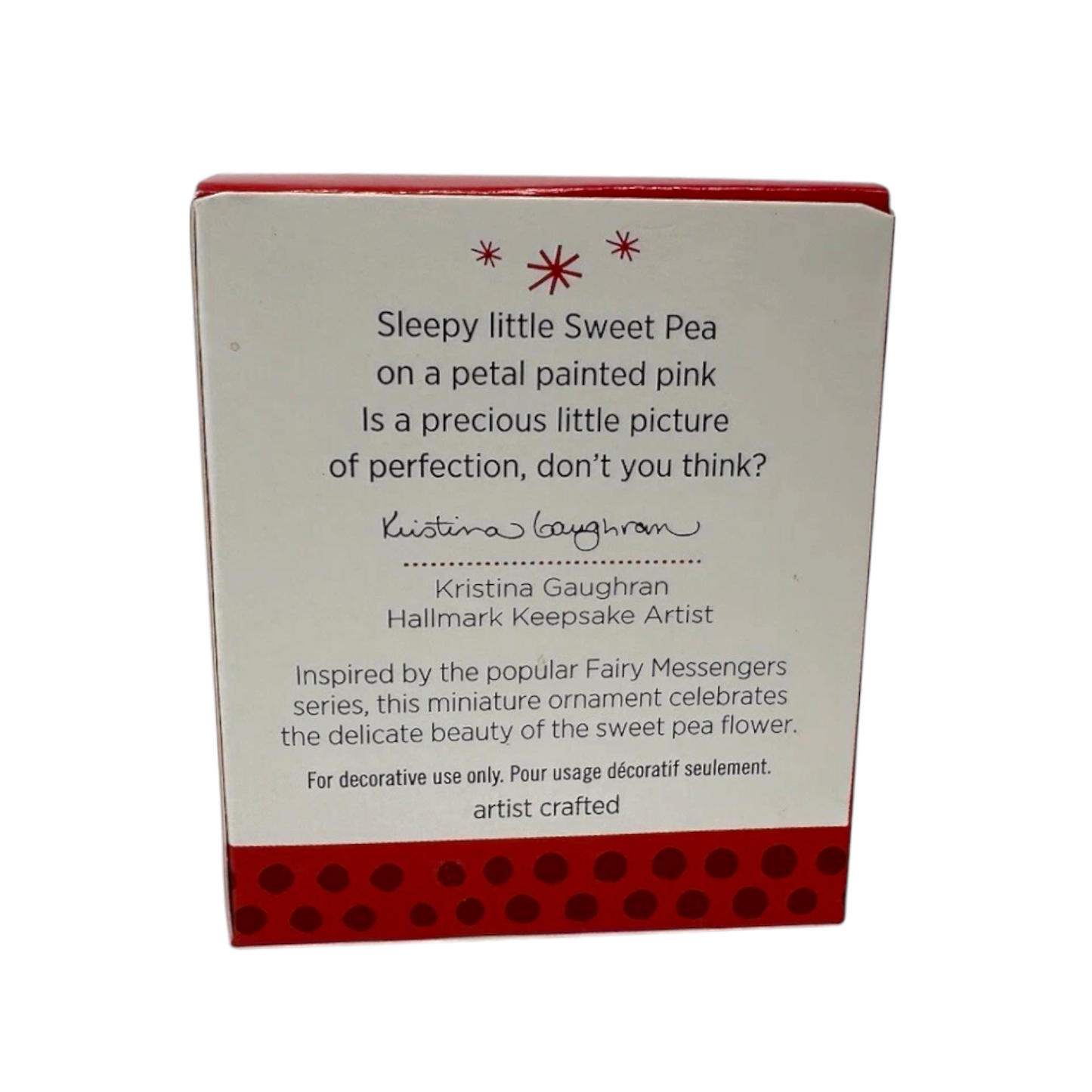 2013 Little Sweet Pea Fairy Hallmark Ornament (Baby Fairy Messengers) QXM8515