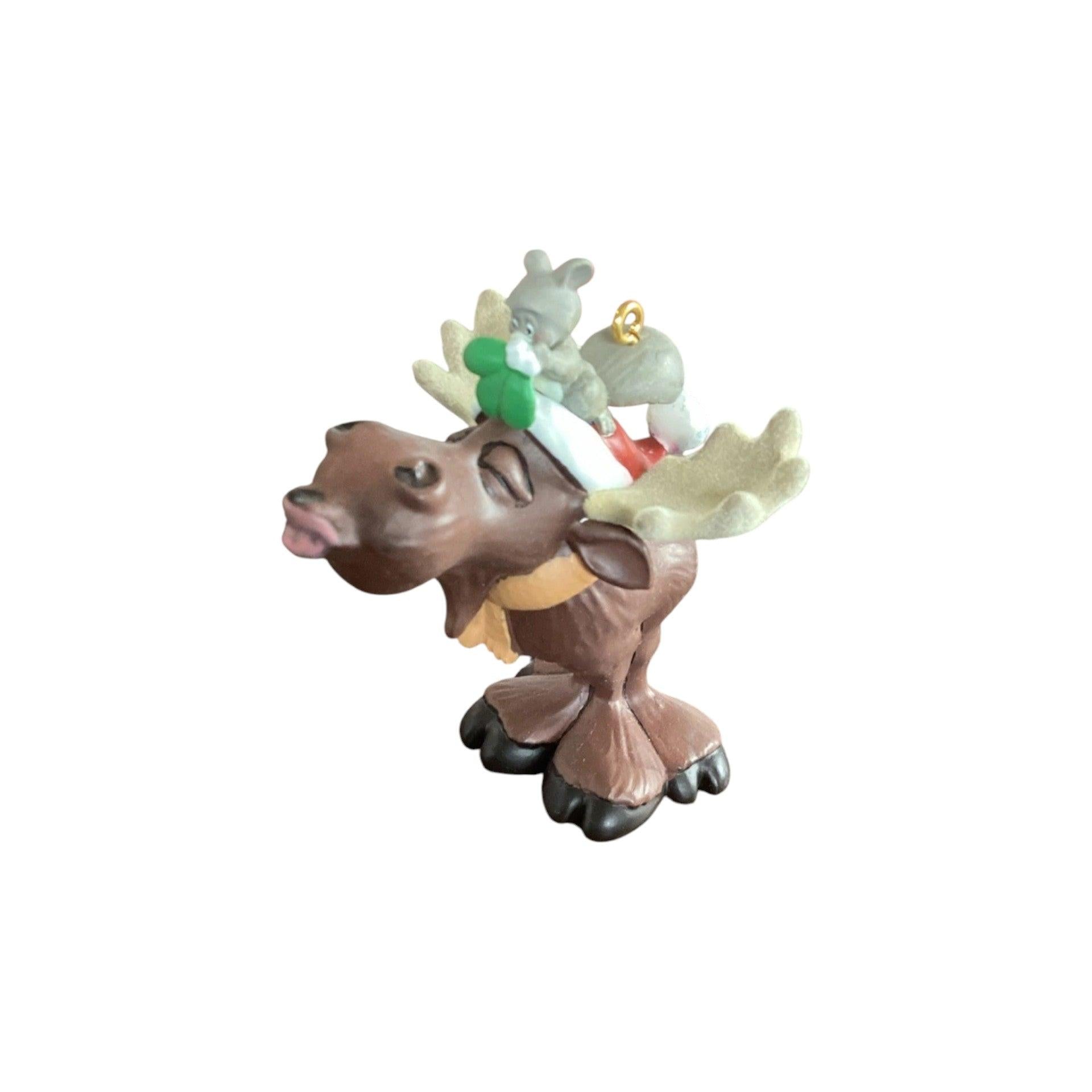 2013 Merry Kiss-Moose Hallmark Ornament (Animal) QXC5055 Image1