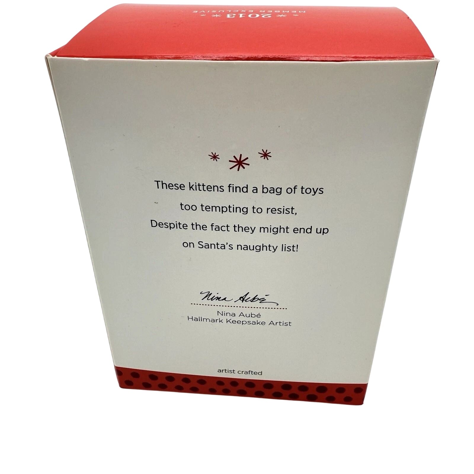 2013 Mischievous Kittens - 15th Anniversary Hallmark Ornament (Mischievous Kittens) QXC5072