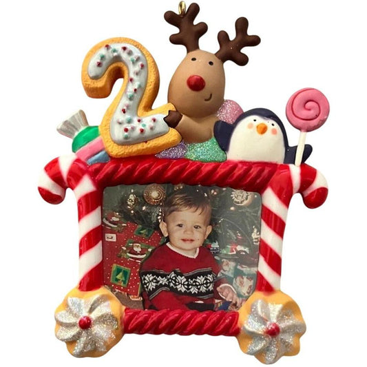 2013 My Second Christmas Photo Holder Hallmark Ornament (Child's Age Collection) QXG4419