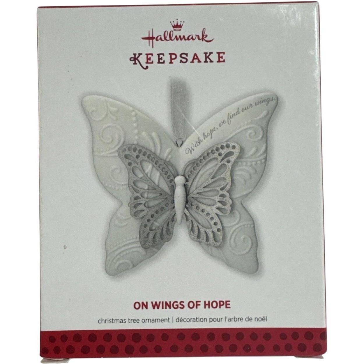 2013 On Wings of Hope Hallmark Ornament (Butterfly) QXG1412