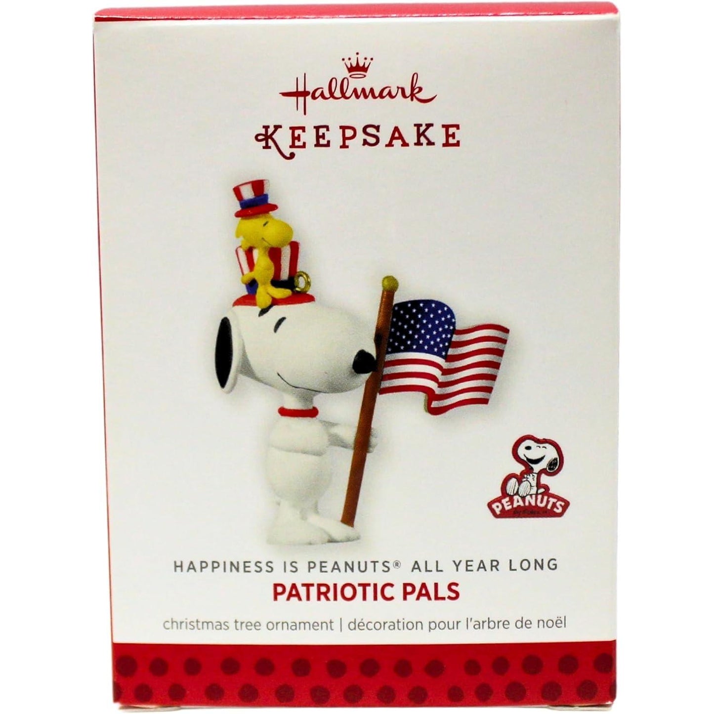 2013 Patriotic Pals Hallmark Ornament (Happiness is Peanuts) QX9855