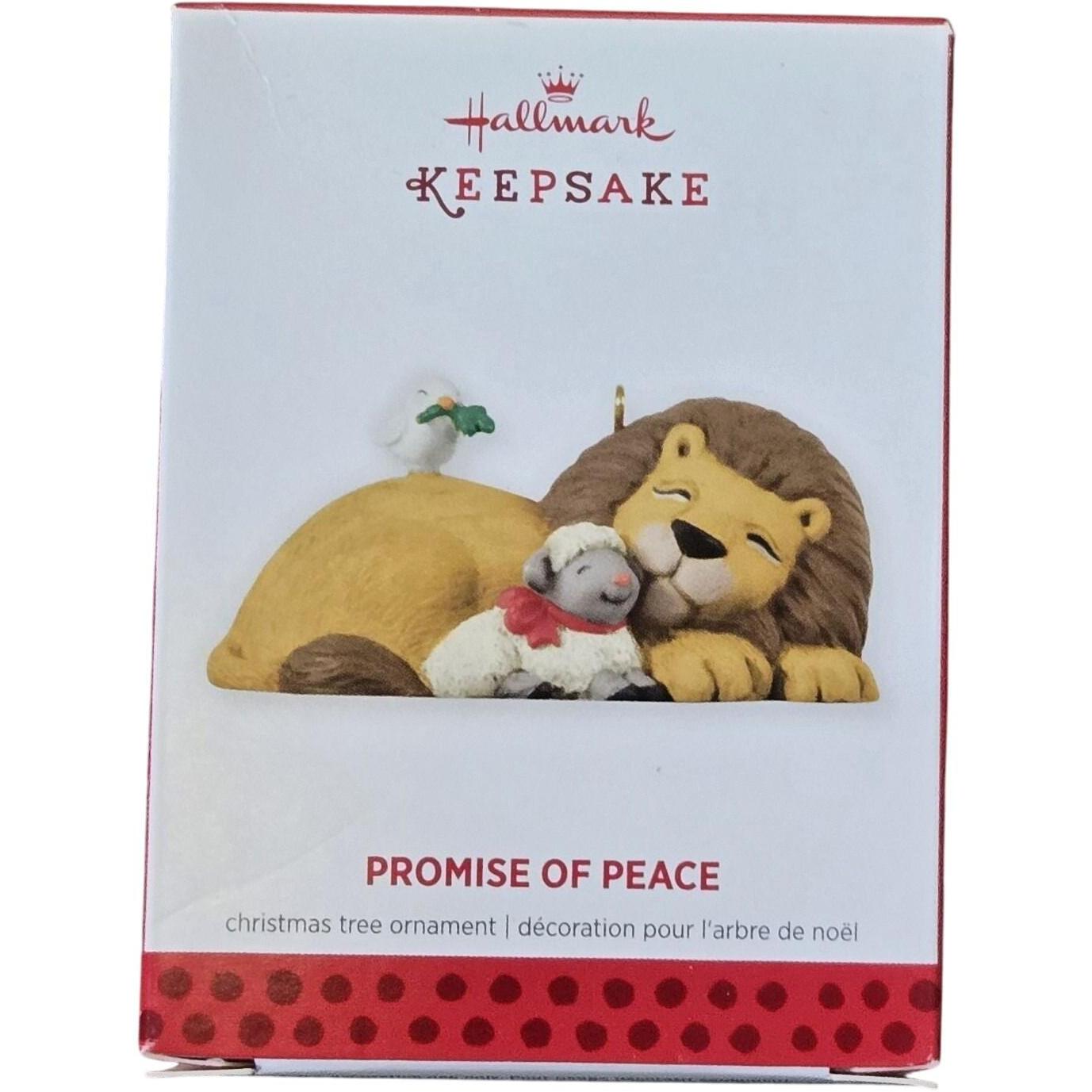 2013 Promise of Peace Hallmark Ornament (Dove, Lion & Lamb) QXG1415