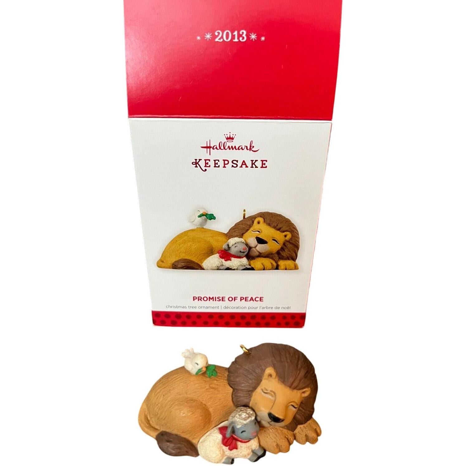 2013 Promise of Peace Hallmark Ornament (Dove, Lion & Lamb) QXG1415
