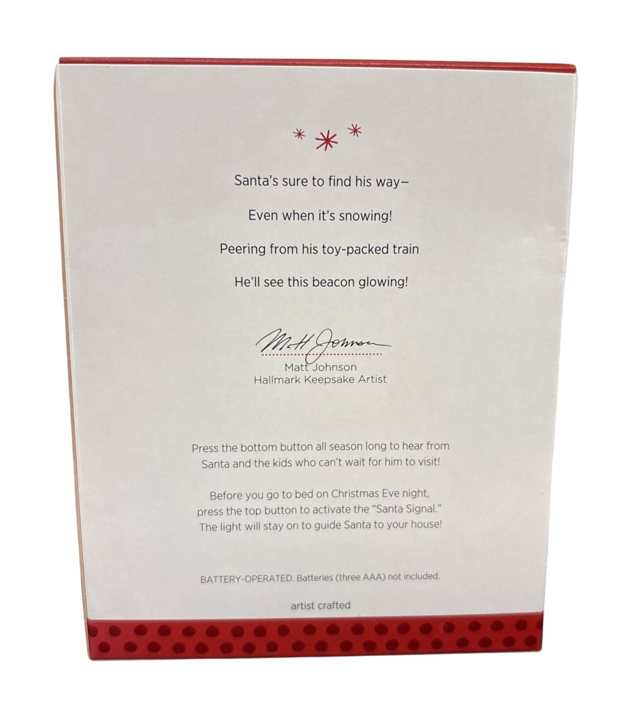 2013 Santa Signal Hallmark Ornament (Santa's Lantern) QXG1505